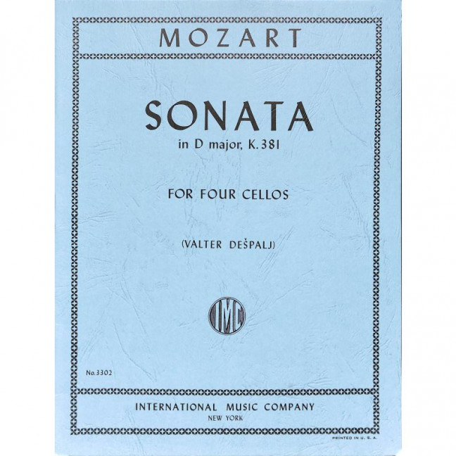 Vorderes Coverbild Sonata in D major KV 381 