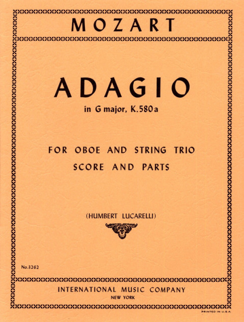 Vorderes Coverbild Adagio in G major KV 580a 