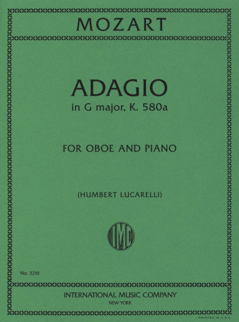 Vorderes Coverbild Adagio in G major KV 580a 