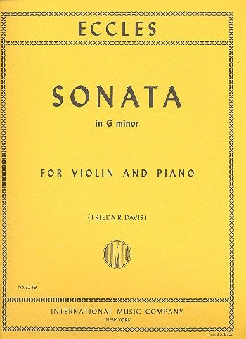 Vorderes Coverbild Sonata G minor 
