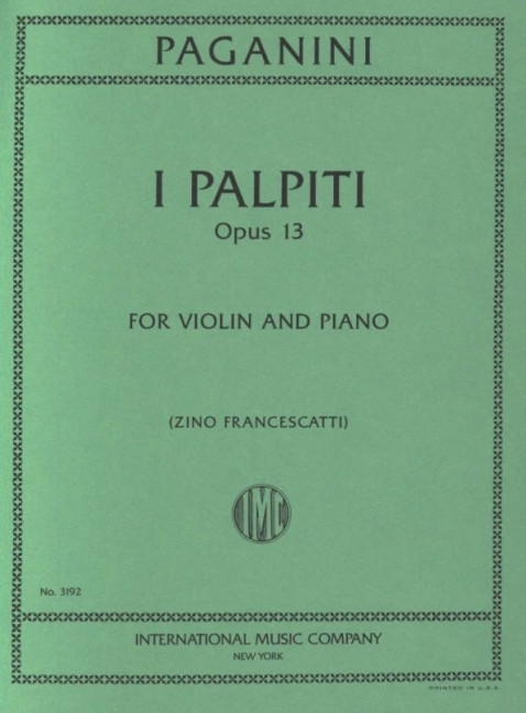 Vorderes Coverbild I Palpiti op.13 