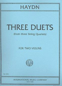 Vorderes Coverbild Three Duets from Three String Quartets Hob.III/40, 20 & 23a 