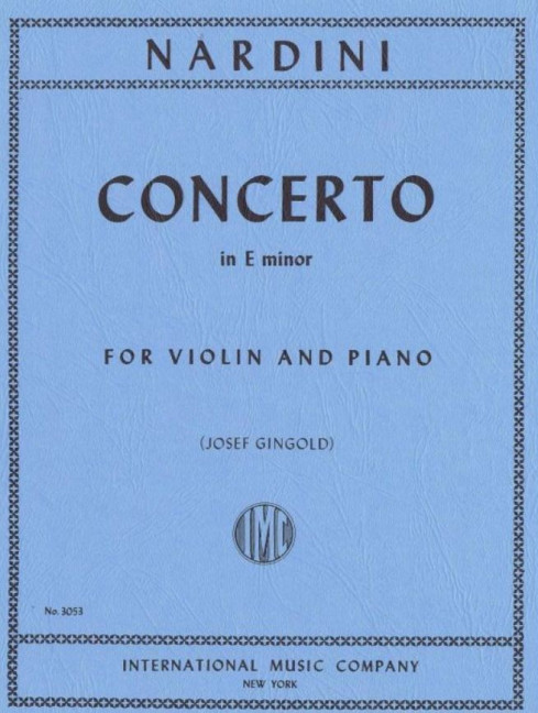 Vorderes Coverbild Concerto in E minor 
