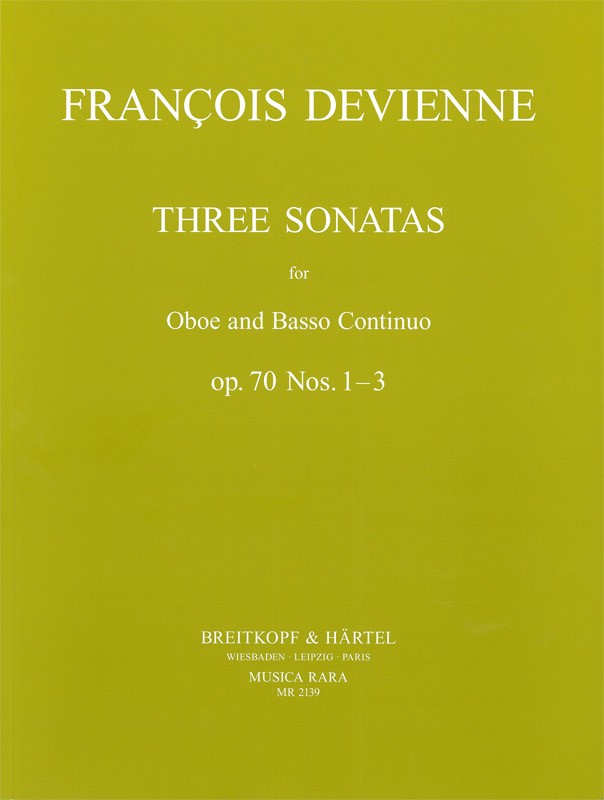 Vorderes Coverbild Drei Sonaten op. 70