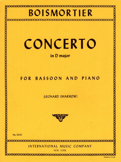 Vorderes Coverbild Concerto in D major 