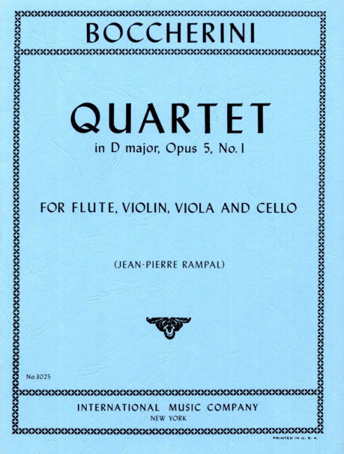 Vorderes Coverbild Quartet in D major op. 5/1 