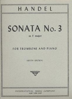 Vorderes Coverbild SONATA NO.3 F Maj Trom Pft 