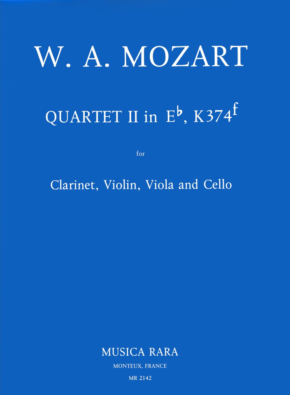 Vorderes Coverbild Quartett Nr. 2 Es nach KV 374f