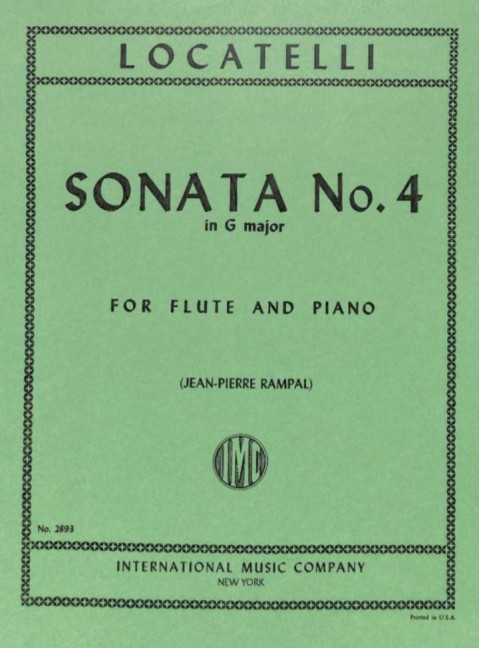 Vorderes Coverbild Sonata No. 4 in G major 