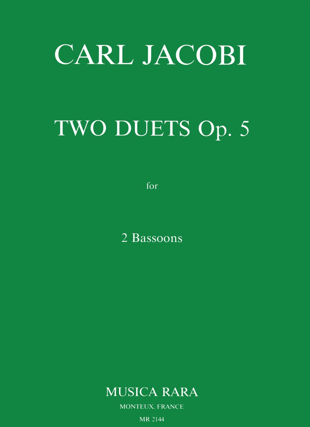 Vorderes Coverbild Zwei Duette op. 5