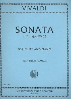 Vorderes Coverbild SONATA Fmaj Fl Pft 