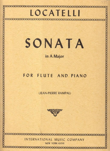 Vorderes Coverbild Sonata No. 6 in A major 