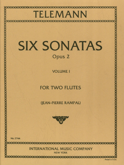 Vorderes Coverbild Six Sonatas Vol. 1 op. 2 Band 1