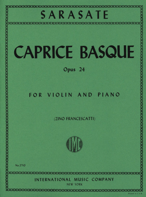Vorderes Coverbild Caprice Basque op.24 