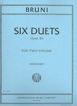 Vorderes Coverbild Six Easy Duets op.34 