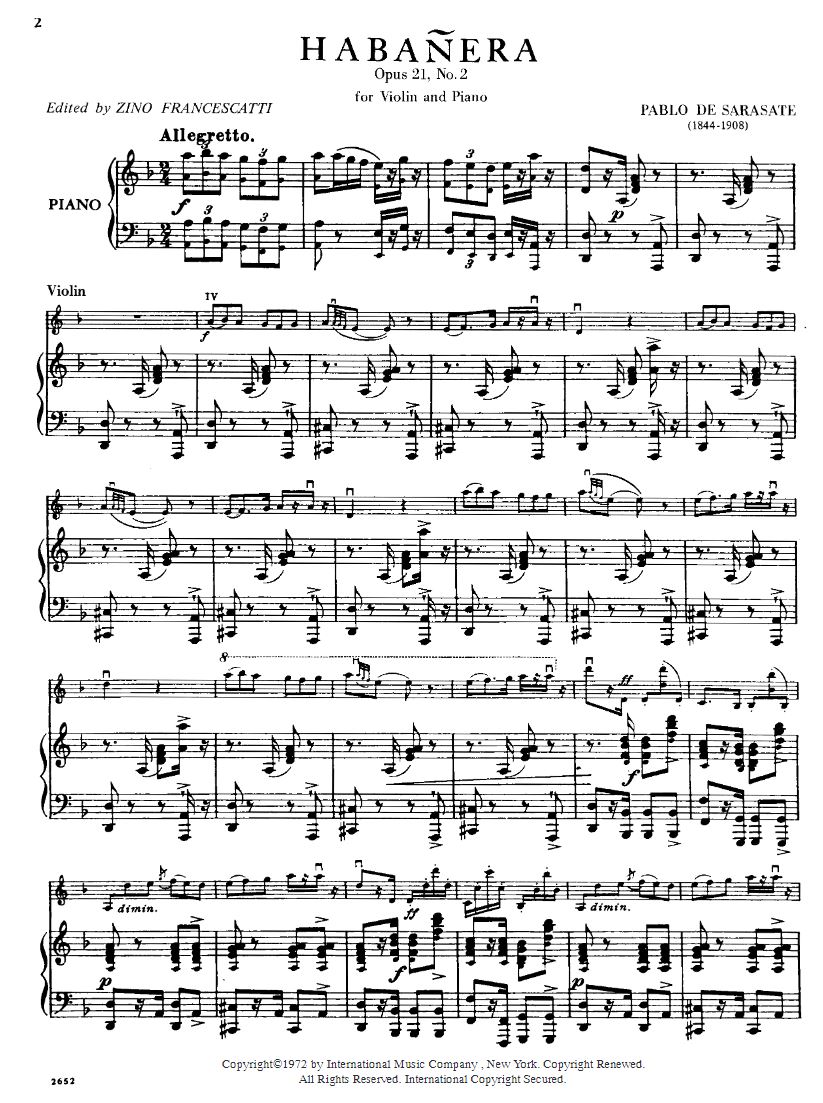 Anderes Coverbild Habanera op.21/2 