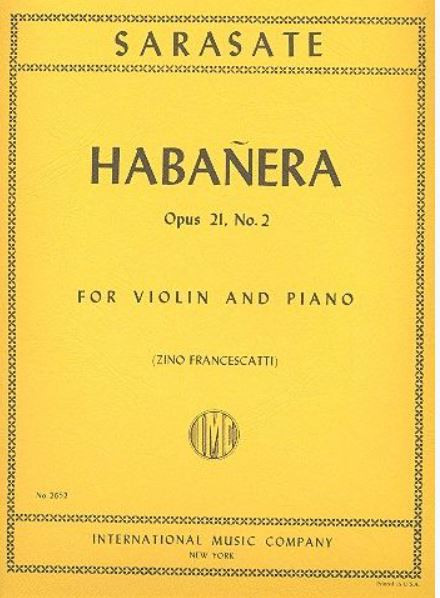 Vorderes Coverbild Habanera op.21/2 