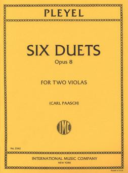 Vorderes Coverbild Six Duets op.8 