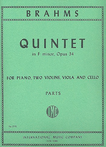 Vorderes Coverbild Quintet in F minor Op. 34 