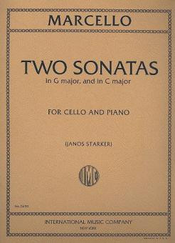 Vorderes Coverbild TWO SONATAS CMaj/GMaj Vc Pft 