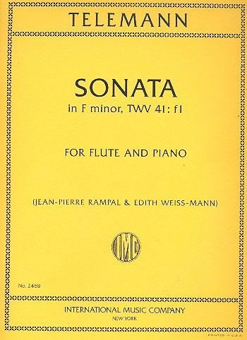 Vorderes Coverbild SONATA F Min Fl Pft Red 