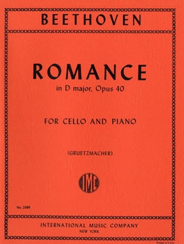 Vorderes Coverbild ROMANCE NO.1 Gmaj OP40 Vc Pft 