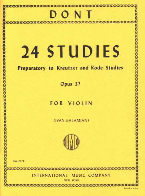 Vorderes Coverbild 24 Studies op. 37