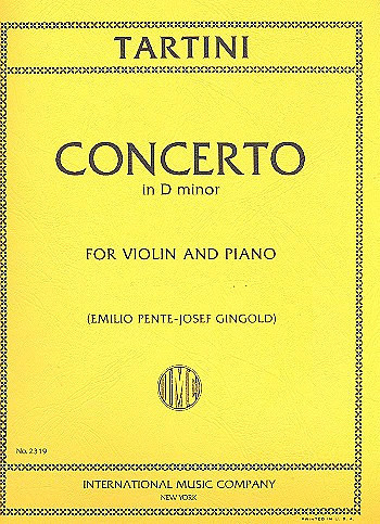 Vorderes Coverbild Concerto in D minor 