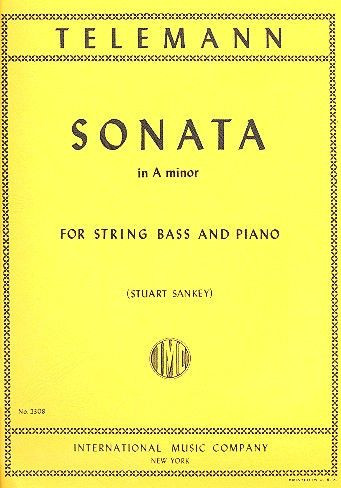 Vorderes Coverbild SONATA A Min Kb Pft 