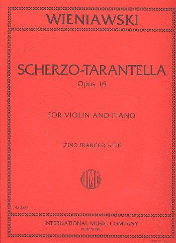Vorderes Coverbild Scherzo-Tarantella op.16 