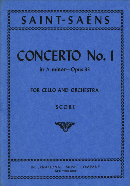 Vorderes Coverbild Cello Concerto No. 1 op. 33 