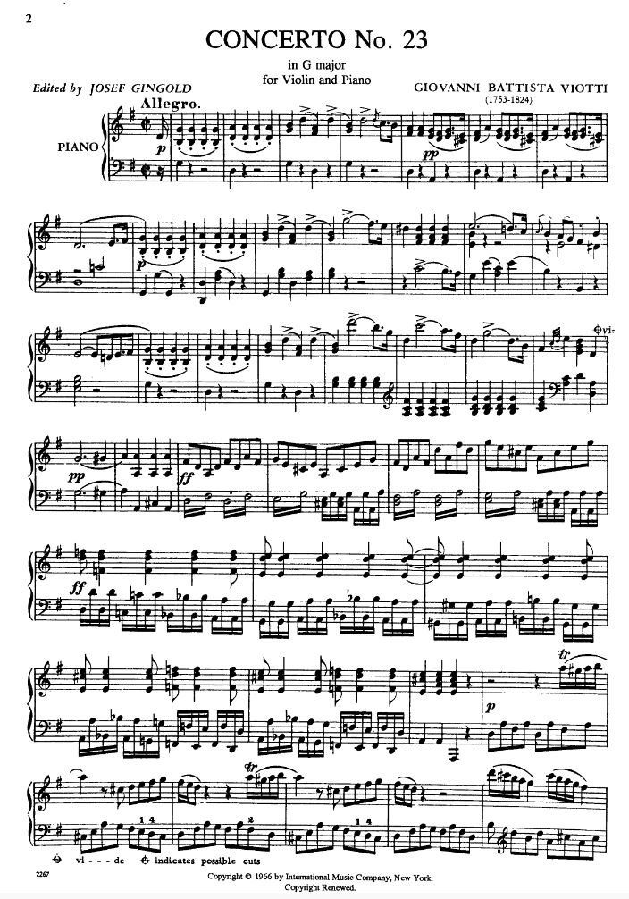 Anderes Coverbild Concerto No. 23 in G major 
