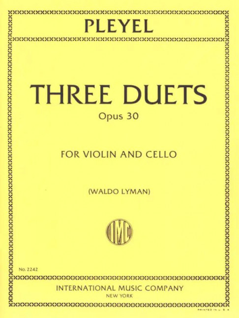 Vorderes Coverbild Three Duets op. 30 