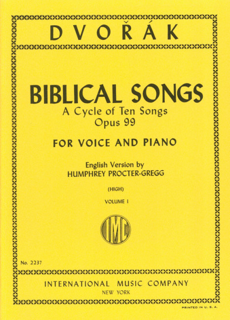 Vorderes Coverbild Biblical Songs Vol. 1 op. 99 