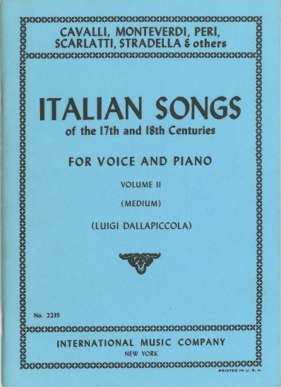 Vorderes Coverbild Italian Songs of the 17th and 18th Centuries Vol. 2 Vol. 2