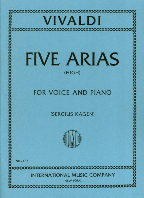 Vorderes Coverbild Five Arias 