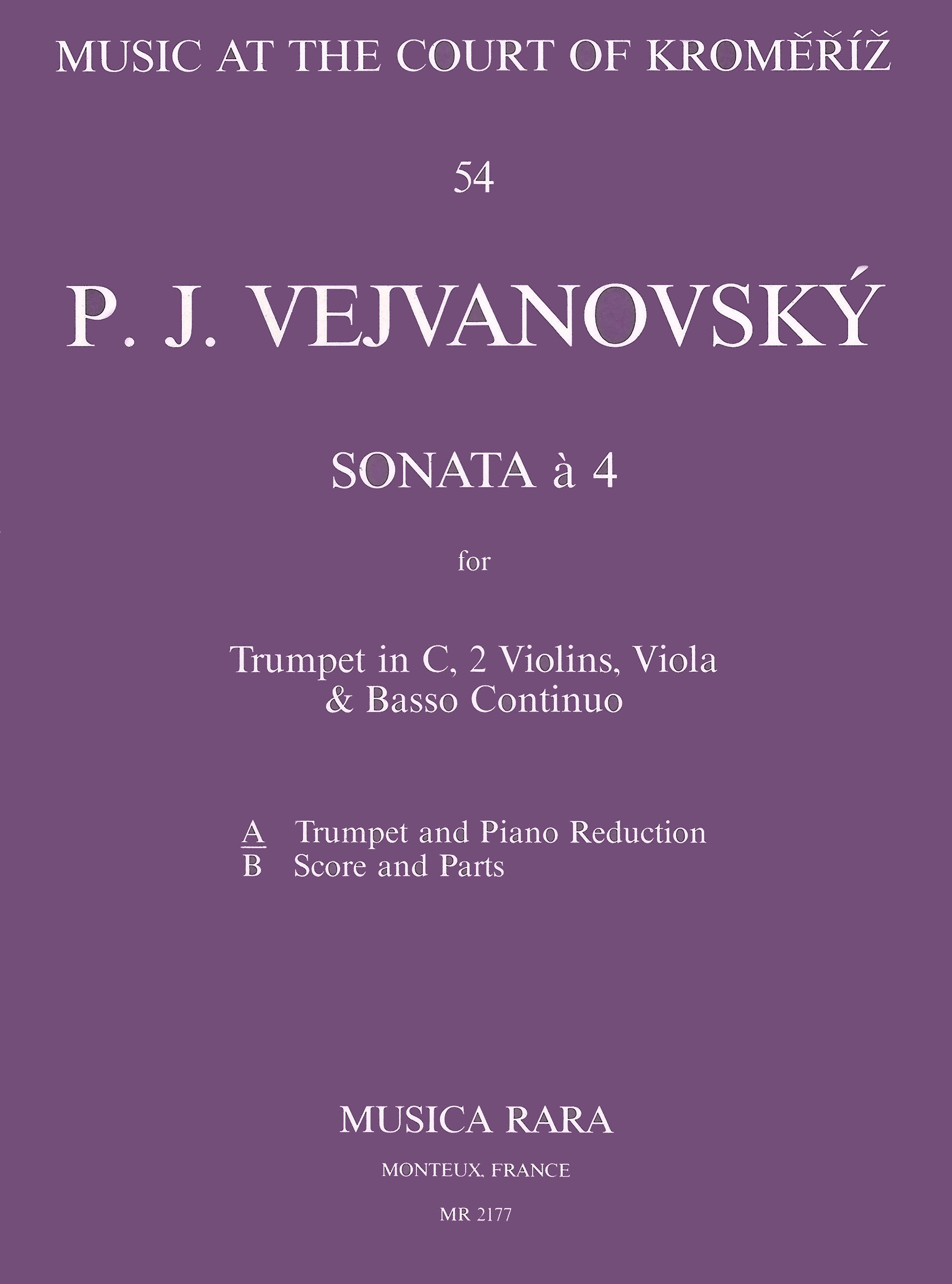 Vorderes Coverbild Sonata a 4 in g