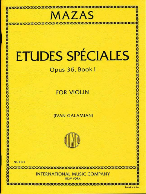 Vorderes Coverbild Etudes Speciales op.36/1 