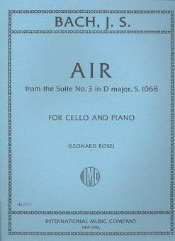 Vorderes Coverbild AIR from SUITE NO.3 Dmaj Vc 