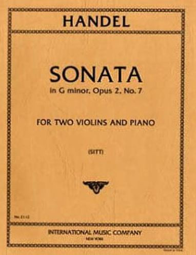 Vorderes Coverbild Sonata G minor op.2/7 