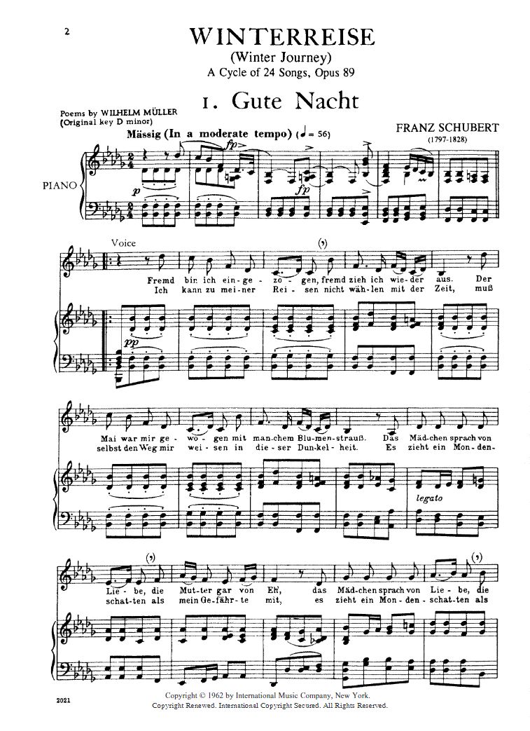 Anderes Coverbild Die Winterreise op. 89 