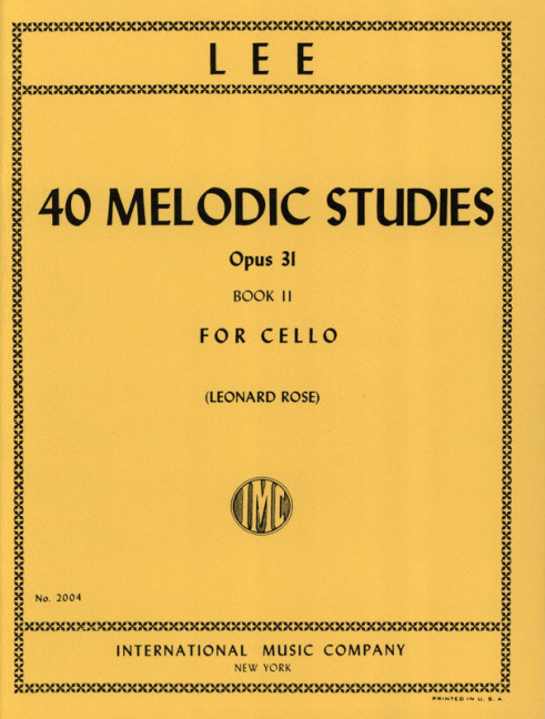 Vorderes Coverbild 40 Melodic Studies Vol. 2 op. 31 Band 2