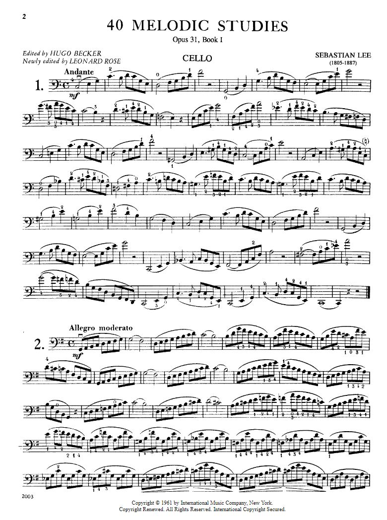 Anderes Coverbild 40 Melodic Studies Vol. 1 op. 31 Band 1