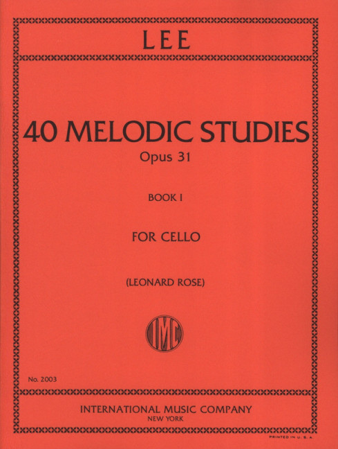 Vorderes Coverbild 40 Melodic Studies Vol. 1 op. 31 Band 1