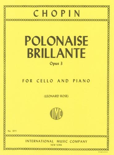 Vorderes Coverbild POLONAISE BRILLANTE OP3 Vc Pft 