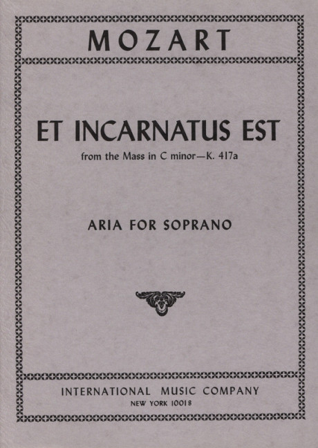 Vorderes Coverbild Et Incarnatus Est KV 417a 