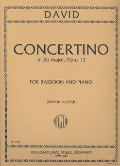 Vorderes Coverbild CONCERTINO OP12 Bsn Pft 