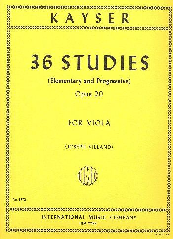 Vorderes Coverbild 36 Studies op.20 