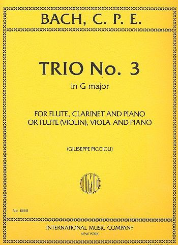 Vorderes Coverbild TRIO No.3 Gmaj 