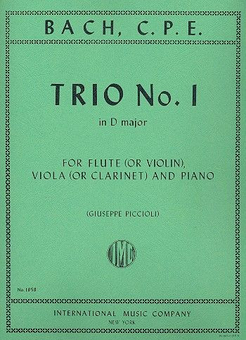 Vorderes Coverbild TRIO NO.1 Dmaj Fl Clar Pft 